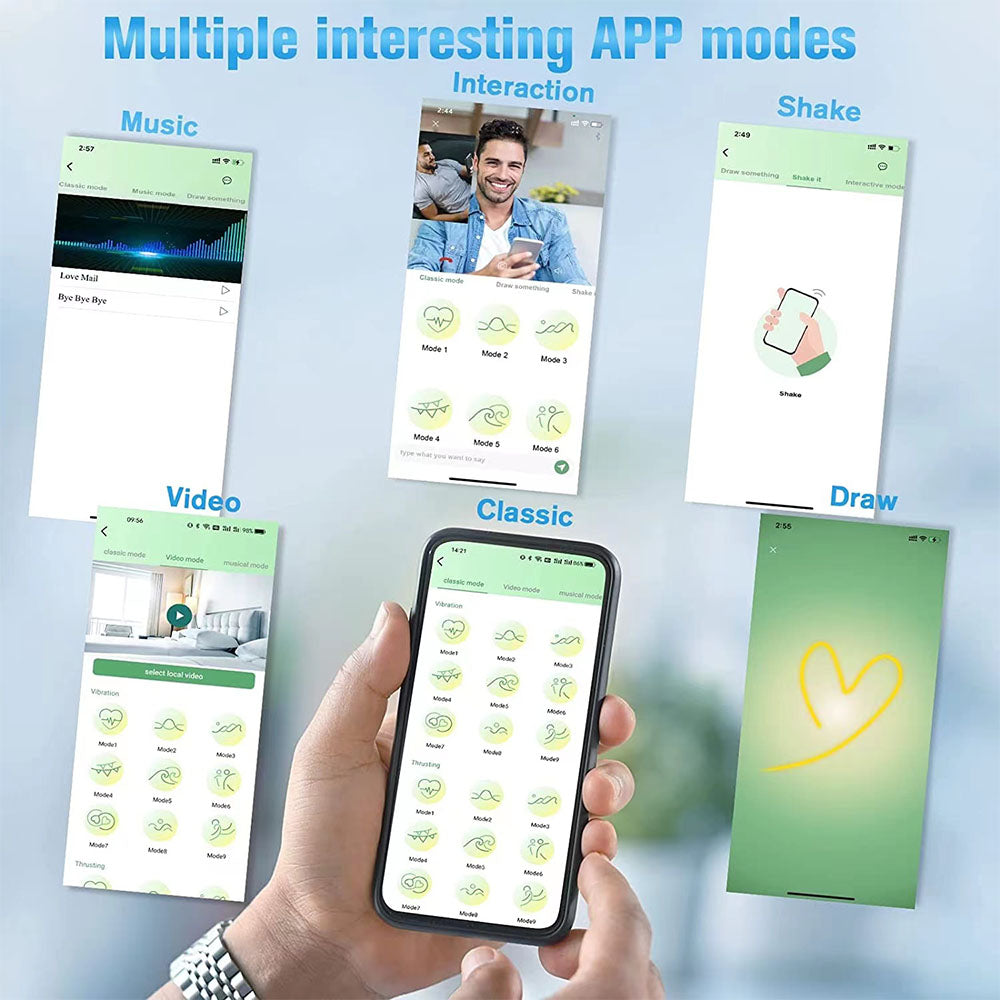 Jouet anal pour adulte avec 9 modes d'extension et de vibration, contrôle par application