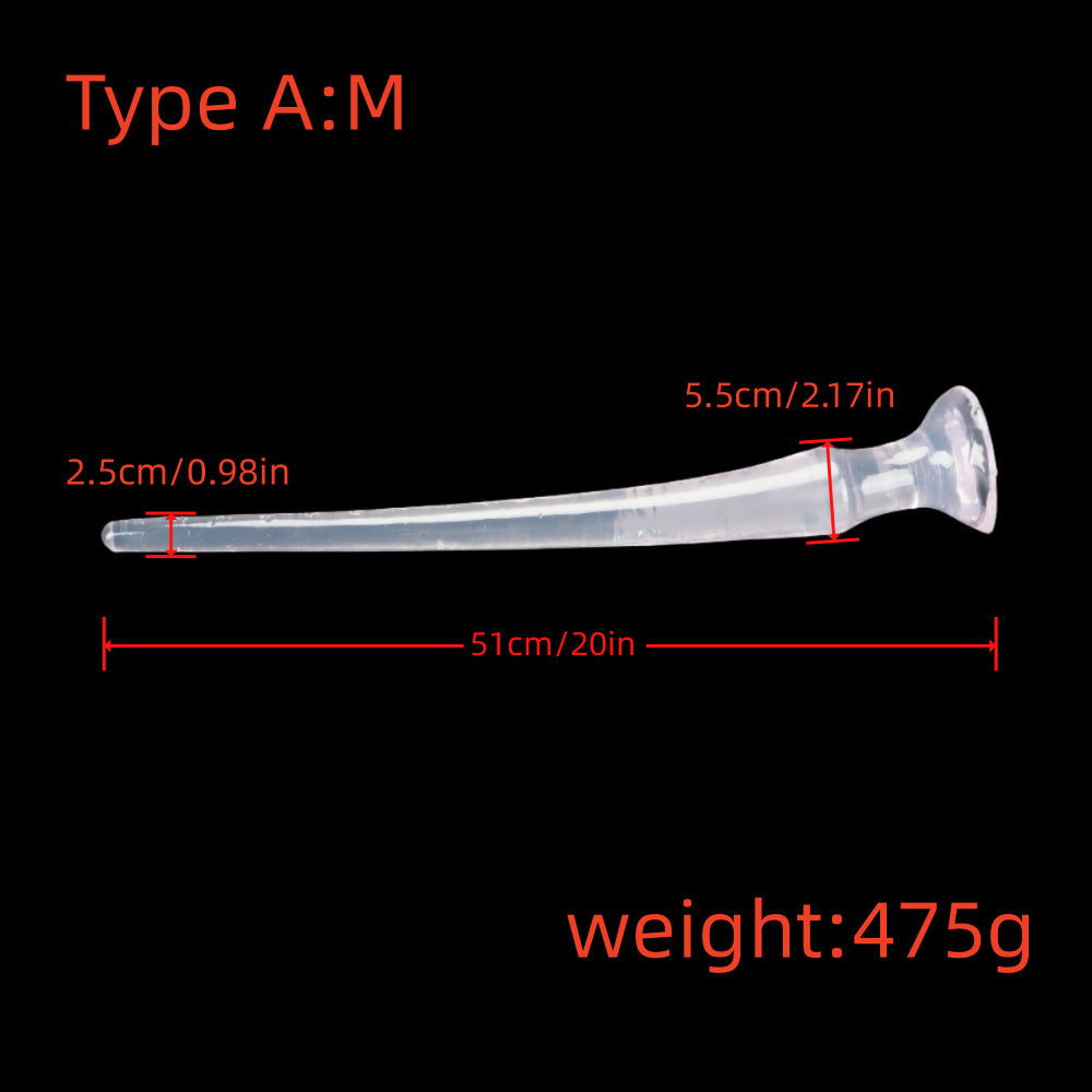 Super Long Anal Plug Dildo, Flexible Butt Plug Vaginal Anus Dilator Stimulation Adult Erotic Sex Toys for Women Men