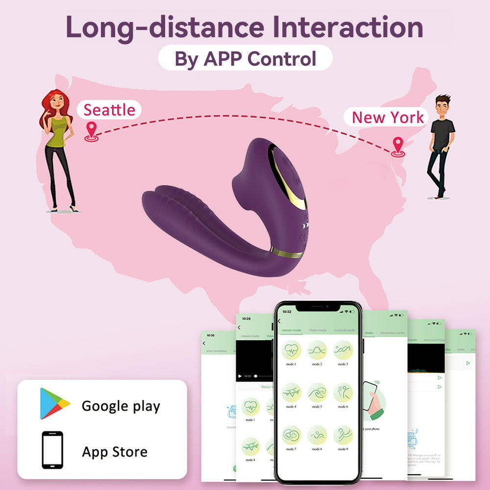 10-Mode Automatic Thrusting Vibrating Swing Female Masturbation Device – App-Controlled G-Spot Vibrator with Clitoral Suction