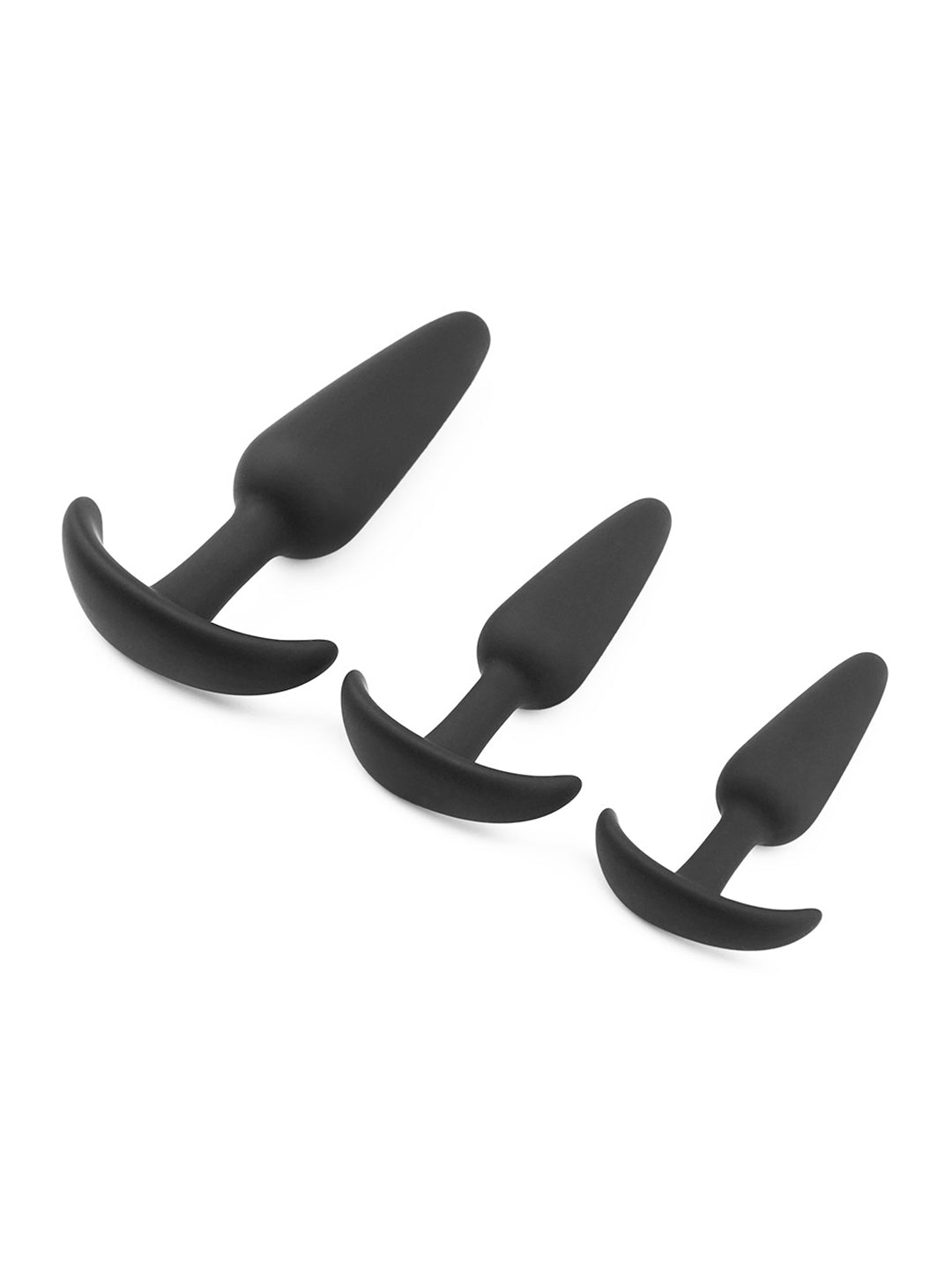 Kit d'entraînement avec plug anal en silicone – 3 tailles de plugs anaux pour débutants et confirmés | Stimulation de la prostate et du point G | Design sûr et confortable