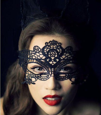 Masque de bal sexy en dentelle pour fête costumée, cosplay