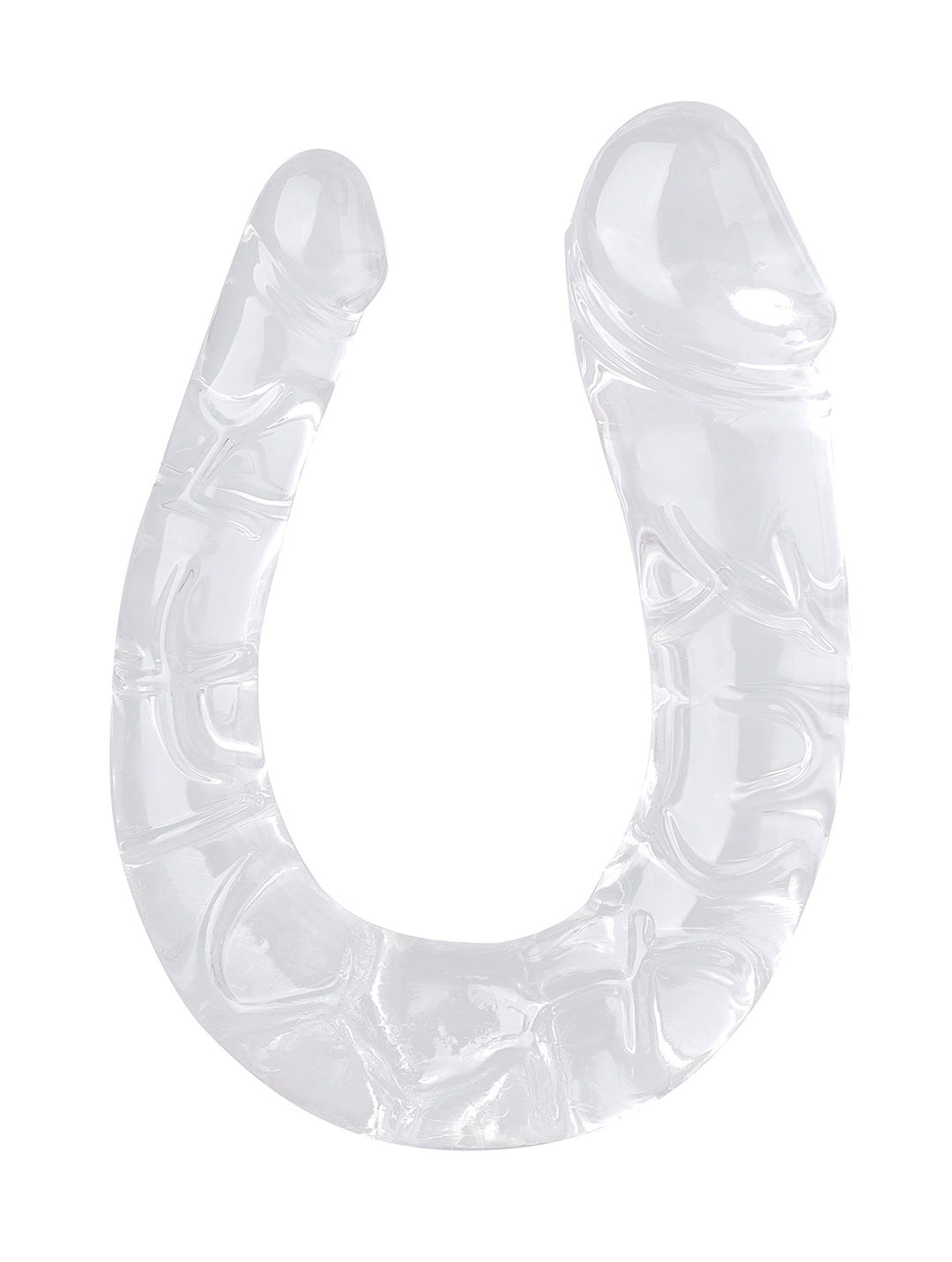 Double gode anal long avec veines et gland, gode en gelée, godes réalistes