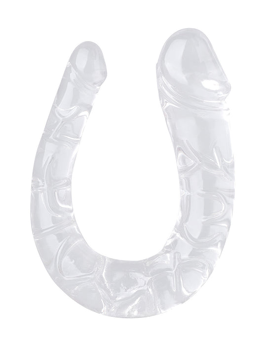 Double gode anal long avec veines et gland, gode en gelée, godes réalistes