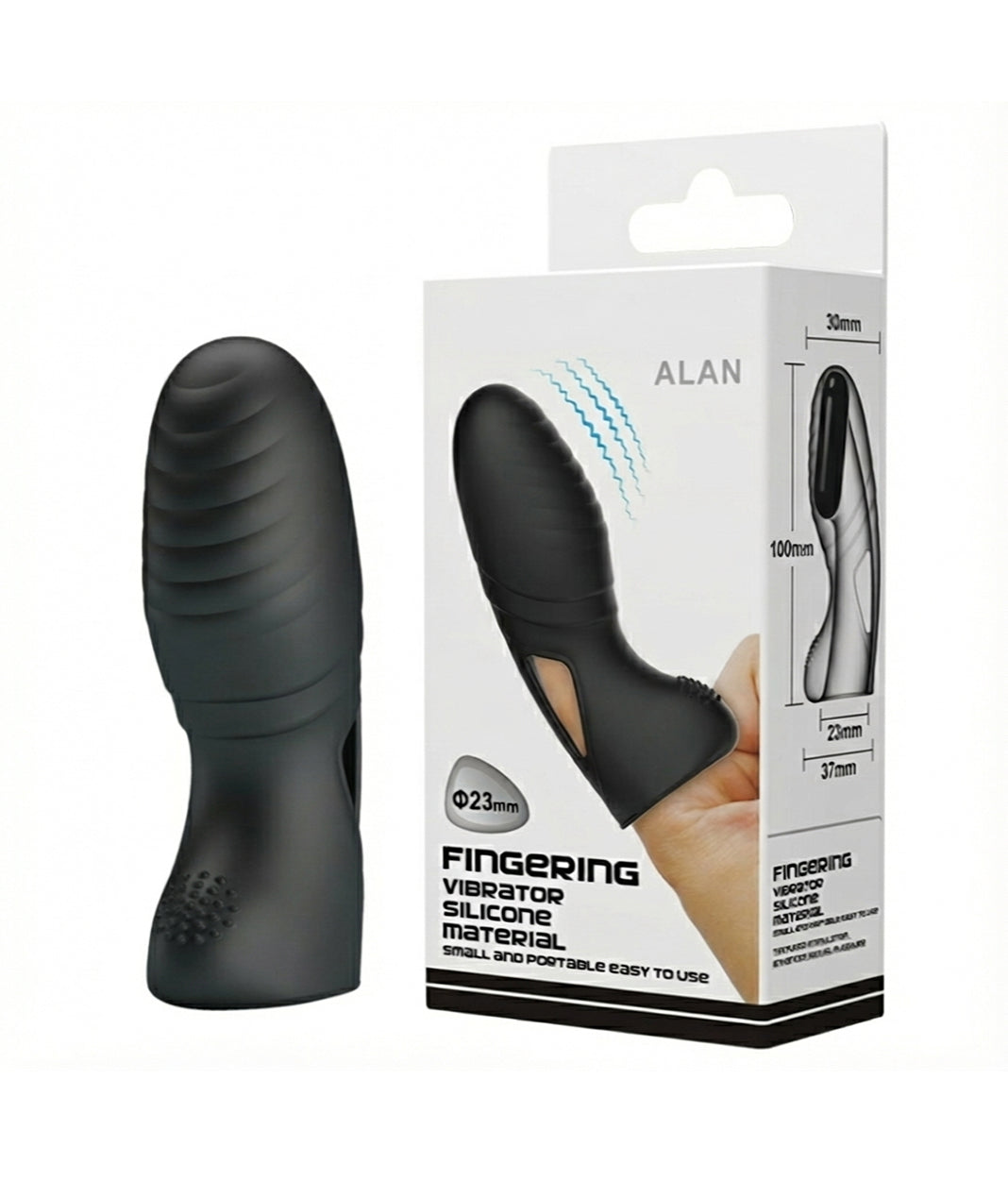 Powerful Vibrating Finger Sleeve – Textured Silicone Massager for Targeted Stimulation