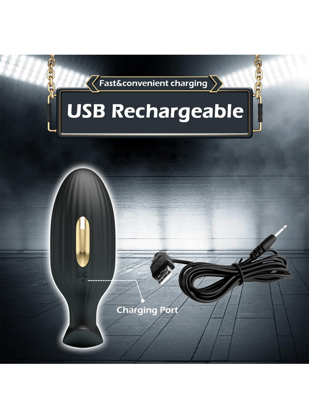 Luxury App-Controlled Anal Plug with Electric Shock & 12 Vibrations Luxury App-Controlled Anal Plug with Electric Shock & 12 Vibrations