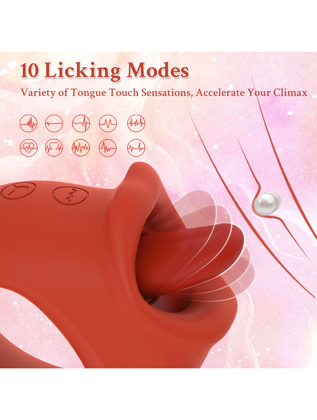 2 in 1 Clitoral Vibrators Tongue Sex Toys for WomenTongue Vibrators 2 in 1 Clitoral Vibrators Tongue Sex Toys for WomenTongue Vibrators