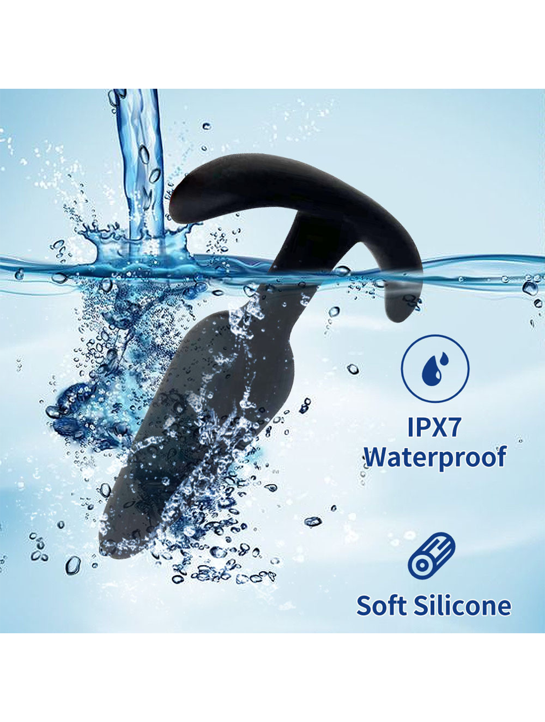 Kit d'entraînement avec plug anal en silicone – 3 tailles de plugs anaux pour débutants et confirmés | Stimulation de la prostate et du point G | Design sûr et confortable