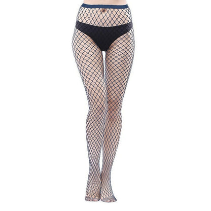 Combinaison bas résille pour femme, leggings taille haute, motif grille moyenne