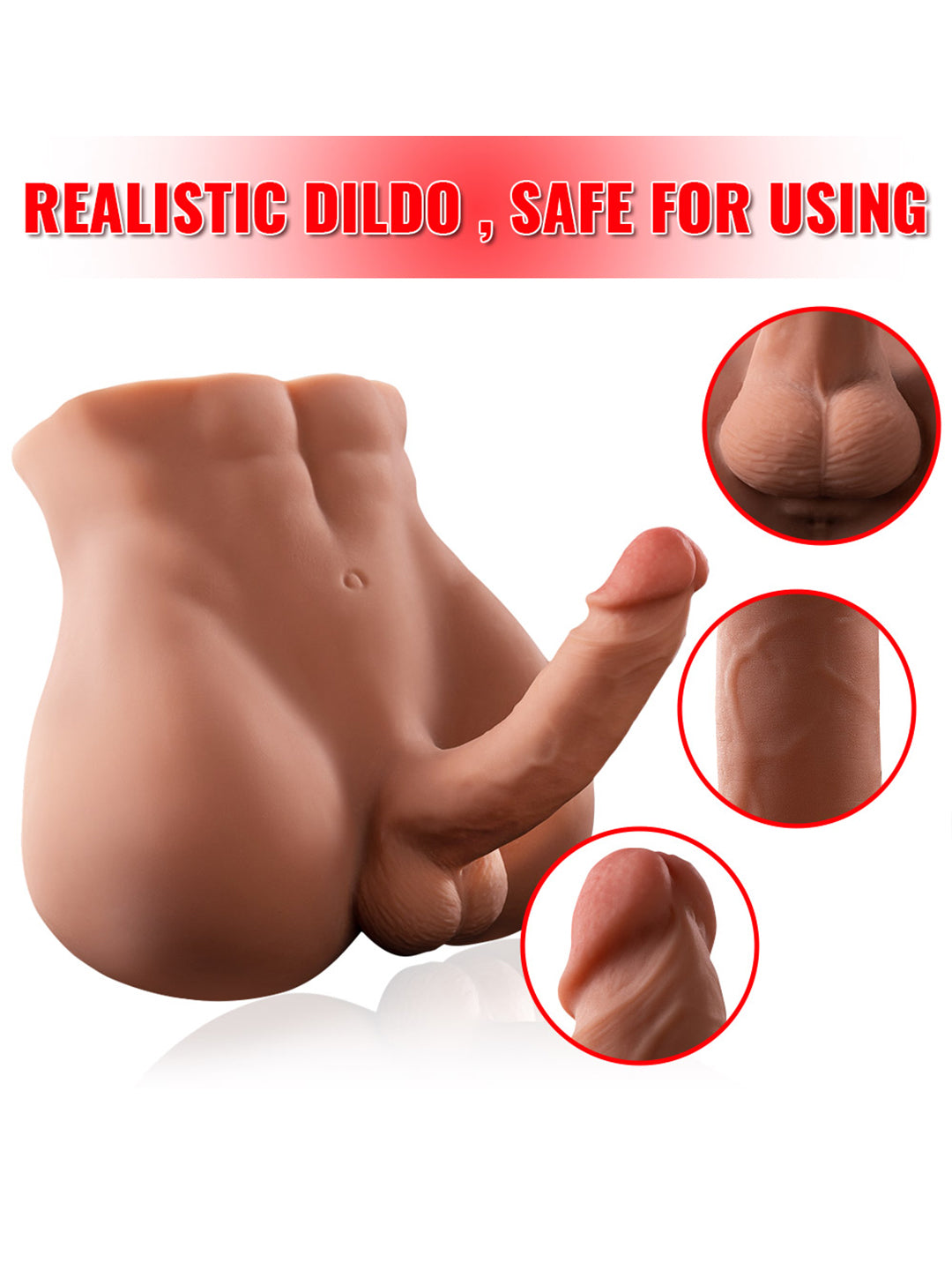 11.4lb Realistic Male Torso Sex Doll 360 Rotating Dildo for Women 11.4lb Realistic Male Torso Sex Doll 360 Rotating Dildo for Women