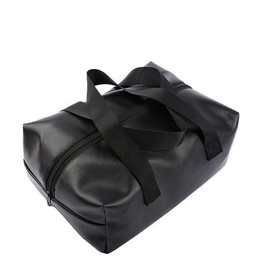 Organiseur discret en cuir noir pour jouets pour adultes
