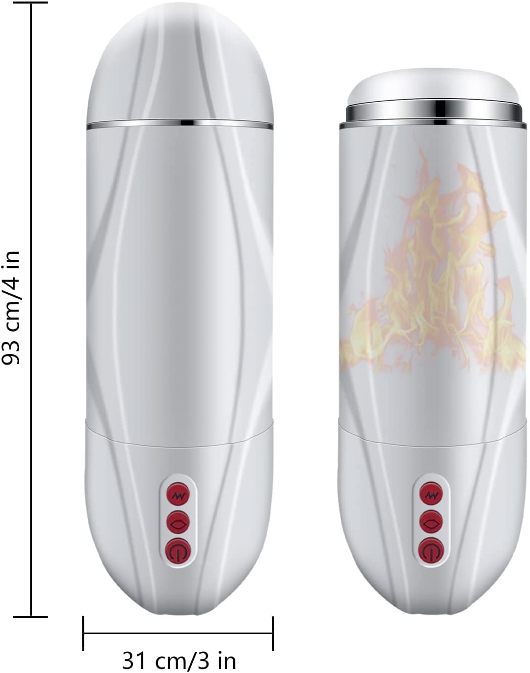 5 modes de succion et 10 modes de vibration - Coupe de masturbation Cannon