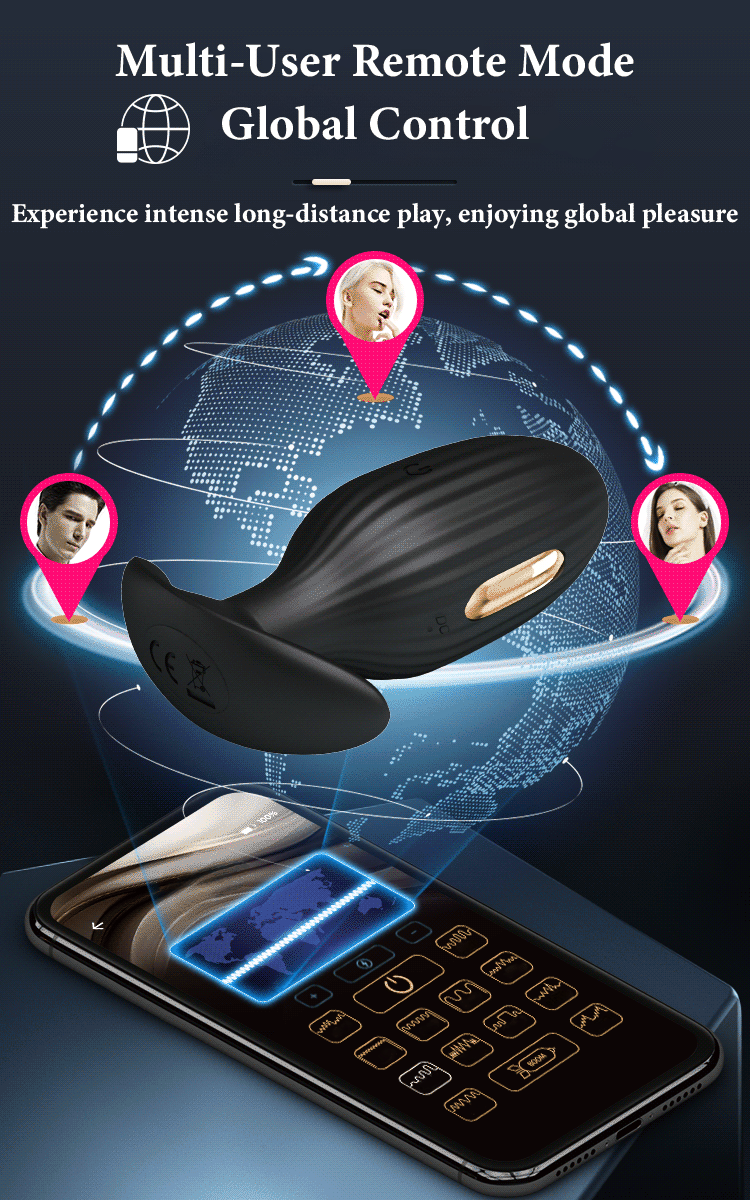 Luxury App-Controlled Anal Plug with Electric Shock & 12 Vibrations Luxury App-Controlled Anal Plug with Electric Shock & 12 Vibrations