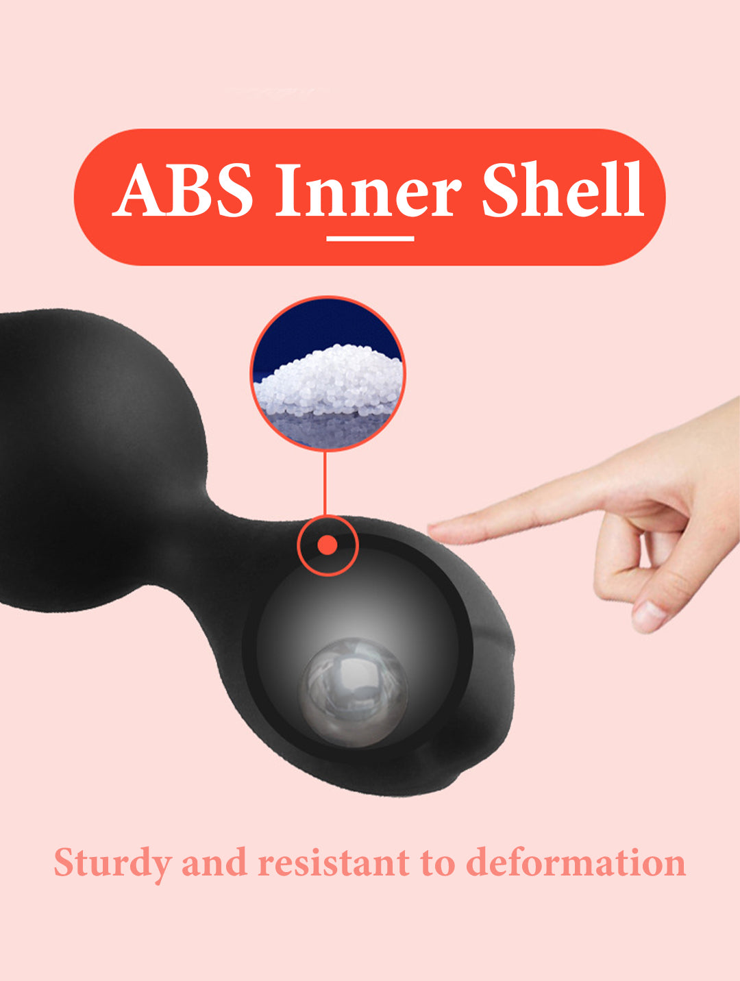 Anal Plug Trainer Set Silicone Butt Plugs with Steel Balls Anal Plug Trainer Set Silicone Butt Plugs with Steel Balls