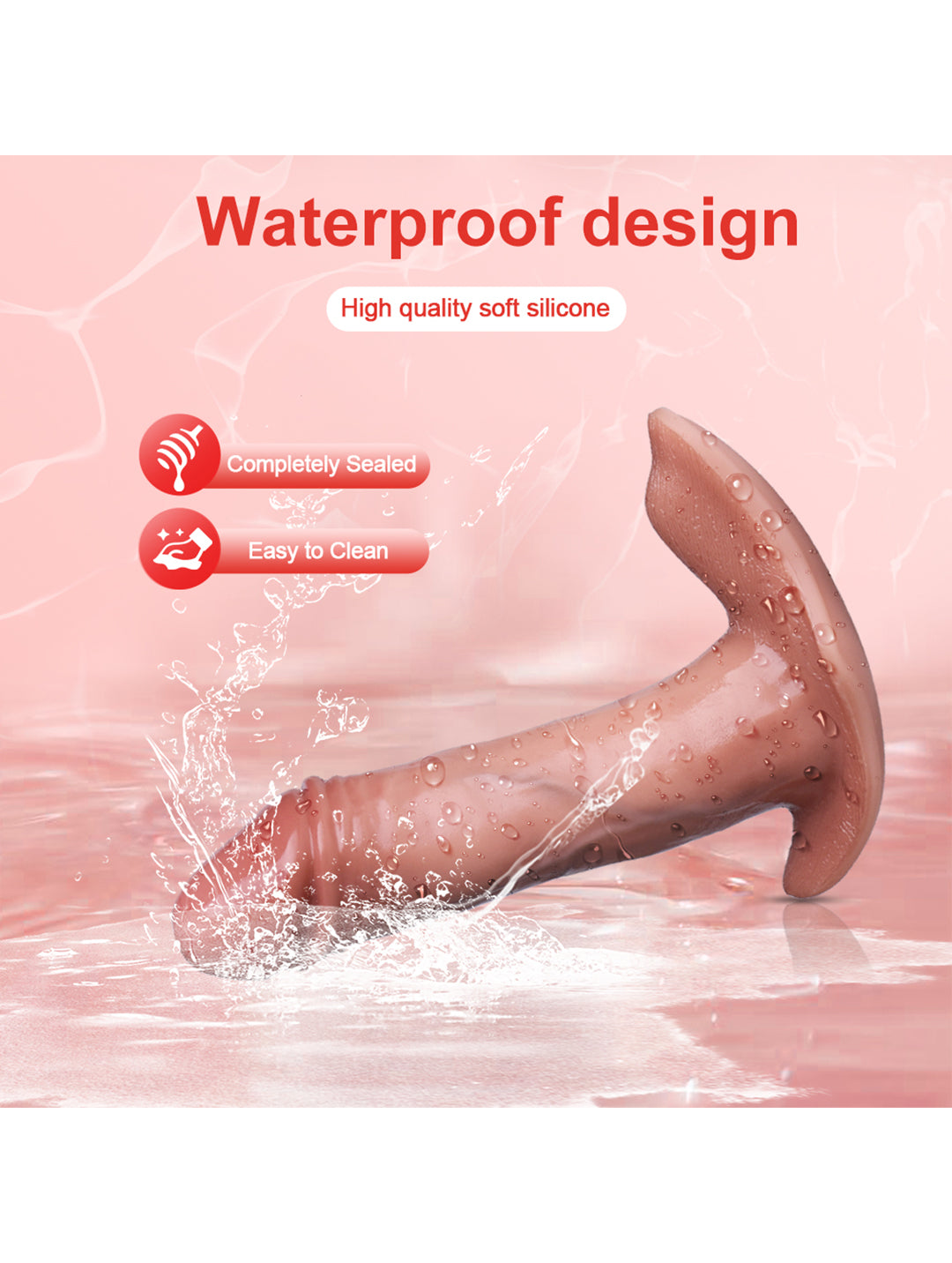 Most Realistic Dildo with Thrusting & Wearable Vibrator | 8 Modes