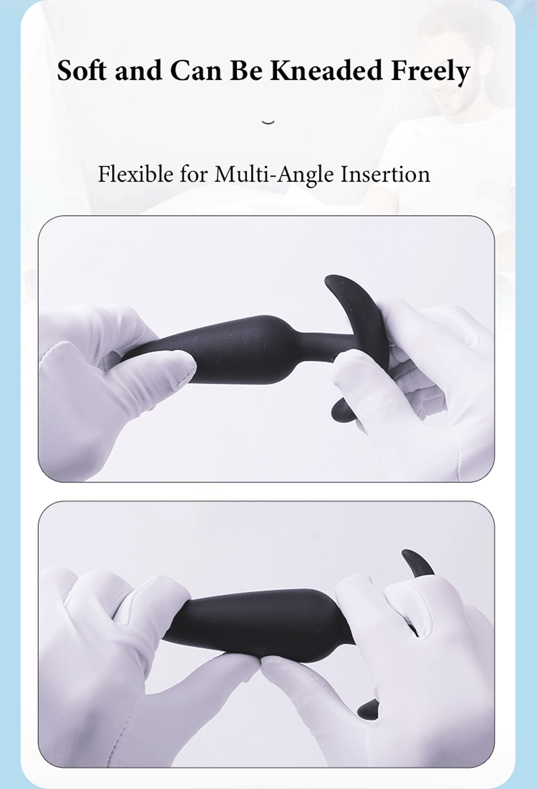 Kit d'entraînement avec plug anal en silicone – 3 tailles de plugs anaux pour débutants et confirmés | Stimulation de la prostate et du point G | Design sûr et confortable