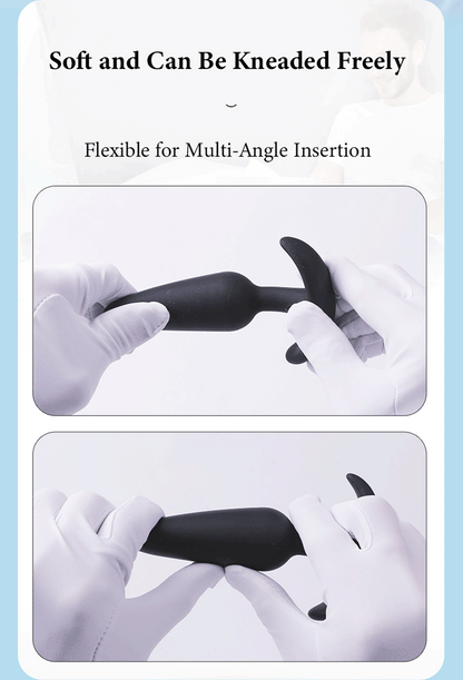 Kit d'entraînement avec plug anal en silicone – 3 tailles de plugs anaux pour débutants et confirmés | Stimulation de la prostate et du point G | Design sûr et confortable