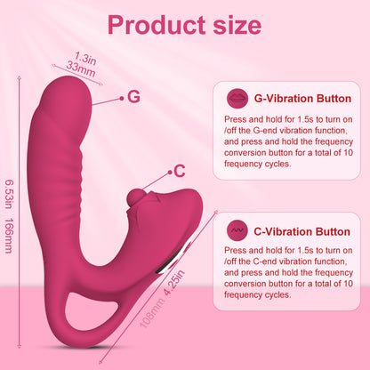 Jouet pour adulte, vibromasseur clitoridien point G - 10 modes de vibration