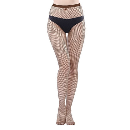 Combinaison bas résille pour femme, bas taille haute, leggings, petite grille
