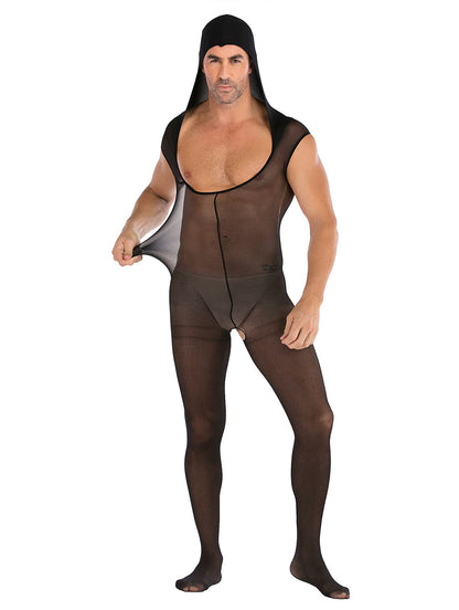 Lingerie en dentelle florale pour homme, sous-vêtements transparents, justaucorps sexy en résille, combinaison de lutte, mini robe, tenue de club - 35 styles