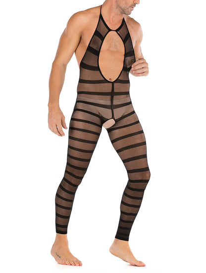 Lingerie en dentelle florale pour homme, sous-vêtements transparents, justaucorps sexy en résille, combinaison de lutte, mini robe, tenue de club - 35 styles