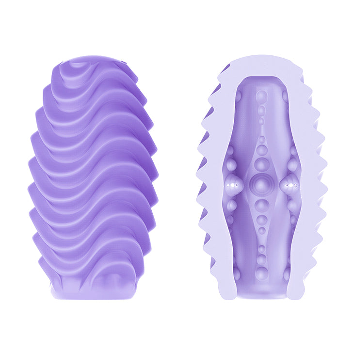 Œuf masturbateur pour homme – Poche extensible double face avec manchon texturé pour une stimulation intense