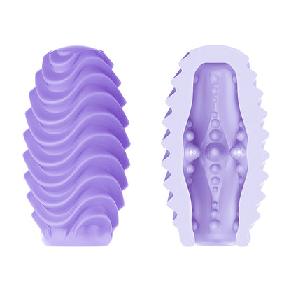 Œuf masturbateur pour homme – Poche extensible double face avec manchon texturé pour une stimulation intense