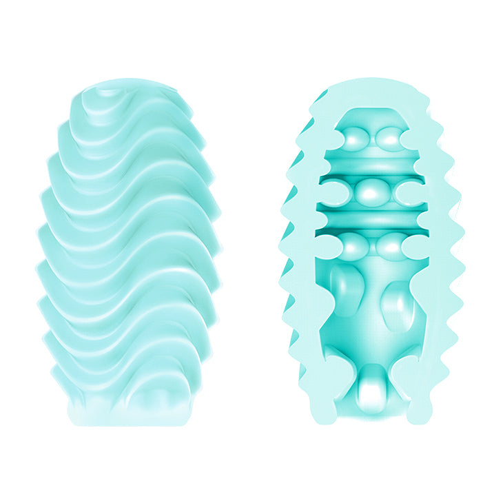 Œuf masturbateur pour homme – Poche extensible double face avec manchon texturé pour une stimulation intense