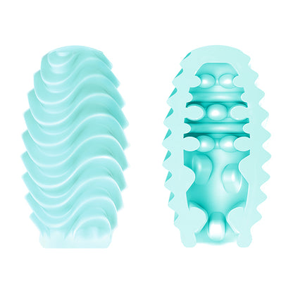 Œuf masturbateur pour homme – Poche extensible double face avec manchon texturé pour une stimulation intense