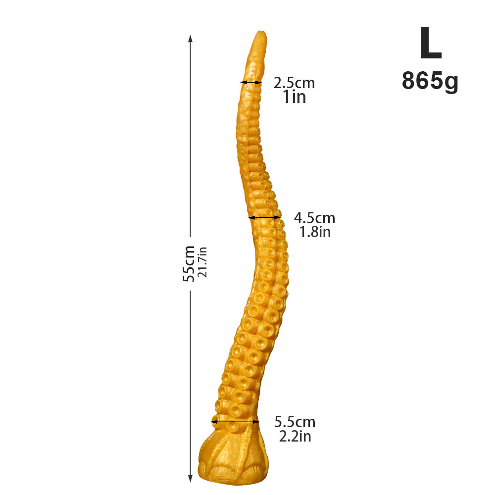 Gode ​​tentacule géant en silicone avec ventouse (45 cm, 50 cm et 55 cm)
