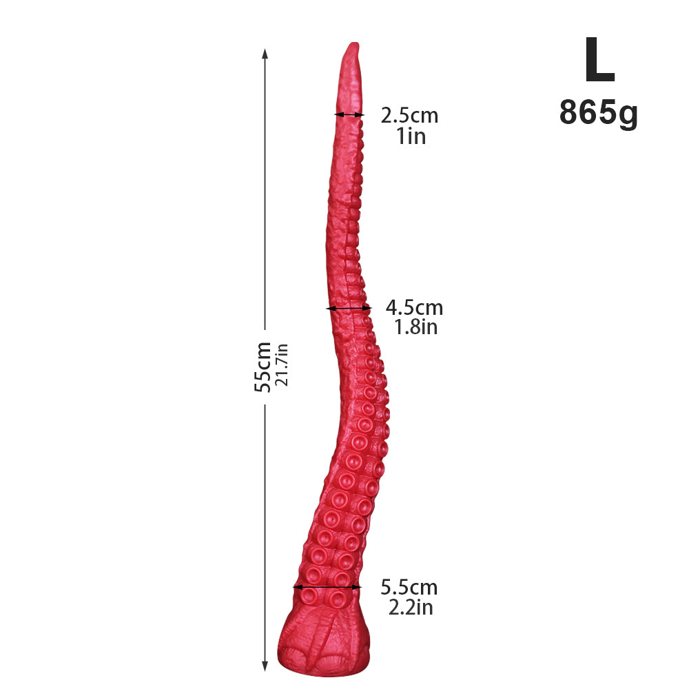 Gode ​​tentacule géant en silicone avec ventouse (45 cm, 50 cm et 55 cm)