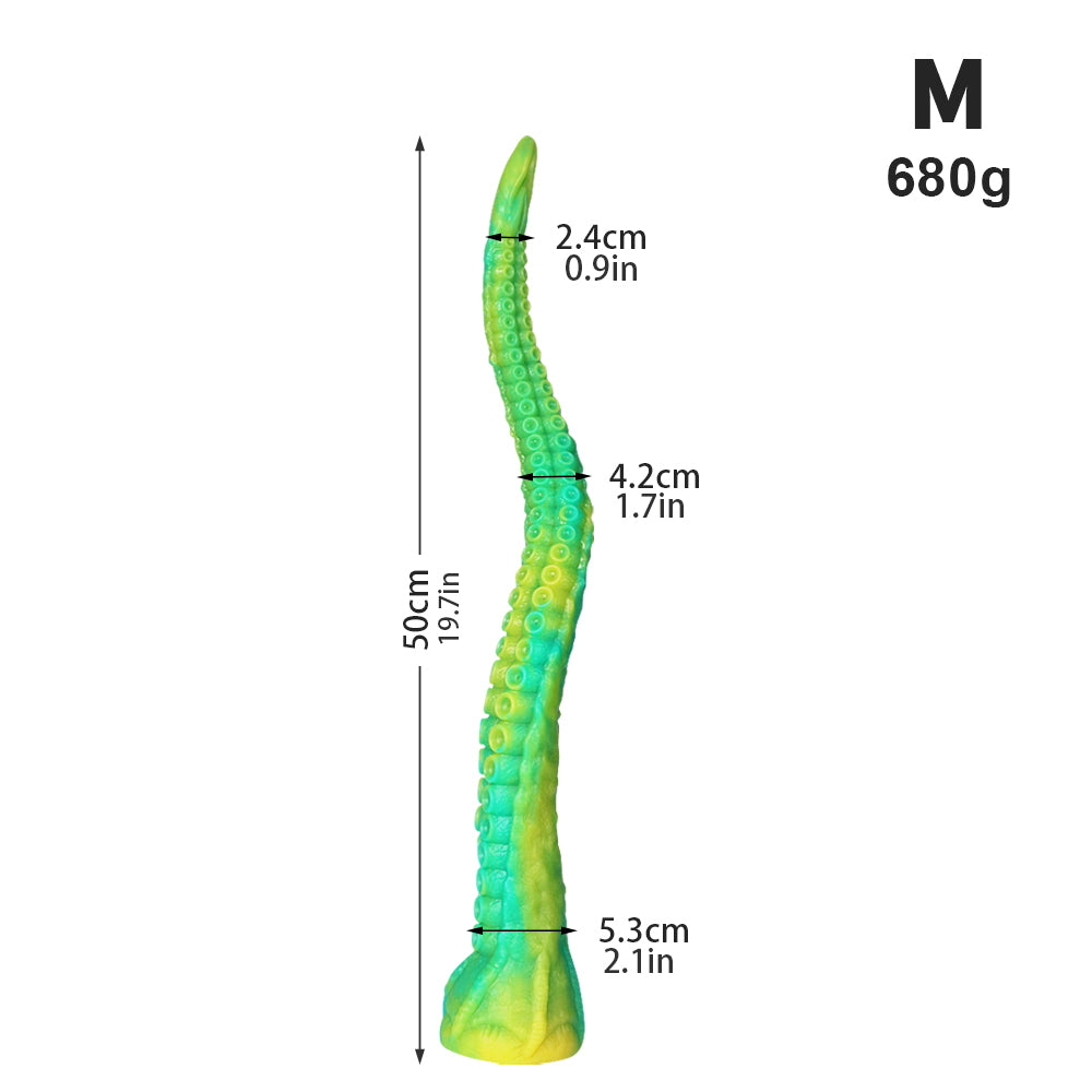 Gode ​​tentacule géant en silicone avec ventouse (45 cm, 50 cm et 55 cm)