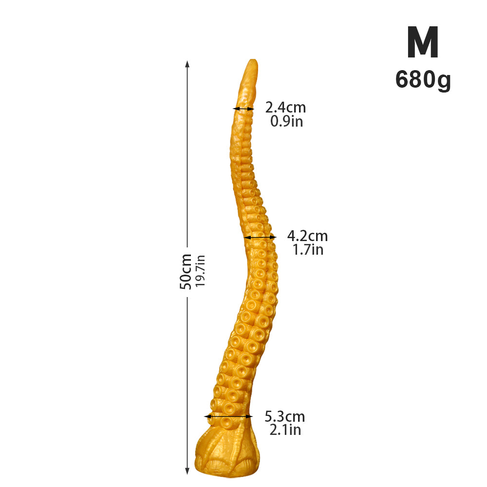 Gode ​​tentacule géant en silicone avec ventouse (45 cm, 50 cm et 55 cm)