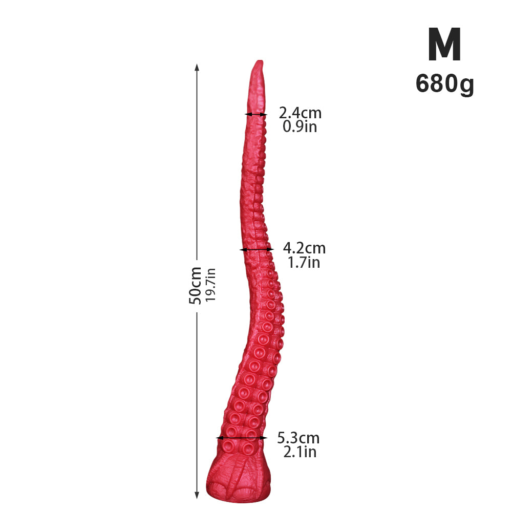 Gode ​​tentacule géant en silicone avec ventouse (45 cm, 50 cm et 55 cm)