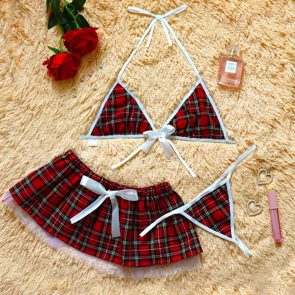 erotic plaid bikini, 