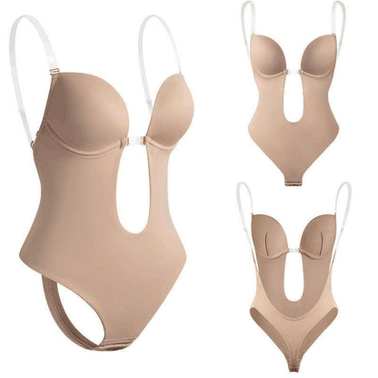 Backless Shapewear Bodysuit  Seamless Sculpt Low Back Thong