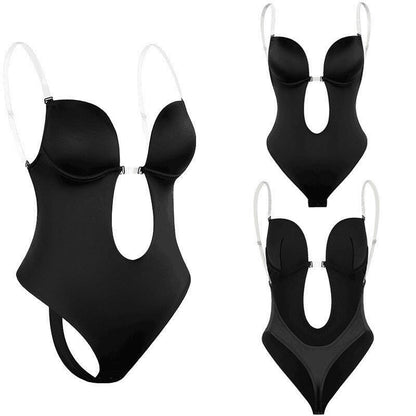 Backless Shapewear Bodysuit  Seamless Sculpt Low Back Thong