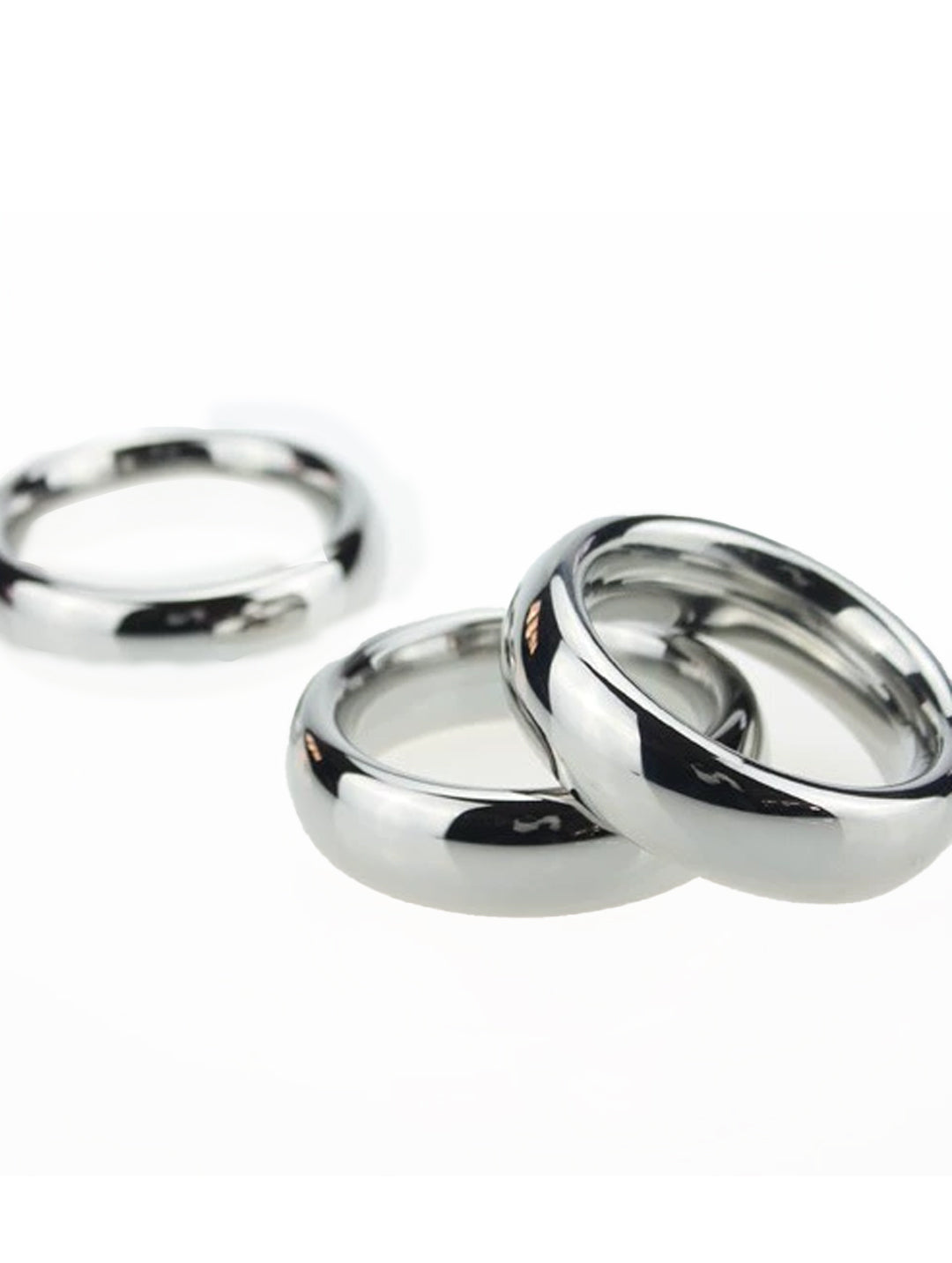 Anneau pénien en acier inoxydable – Anneau pénien en métal, anneau de contrôle de l'éjaculation et accessoire BDSM