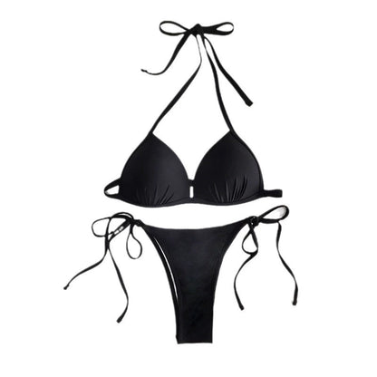 Bikini push-up froncé | Bikini triangle sexy pour femme