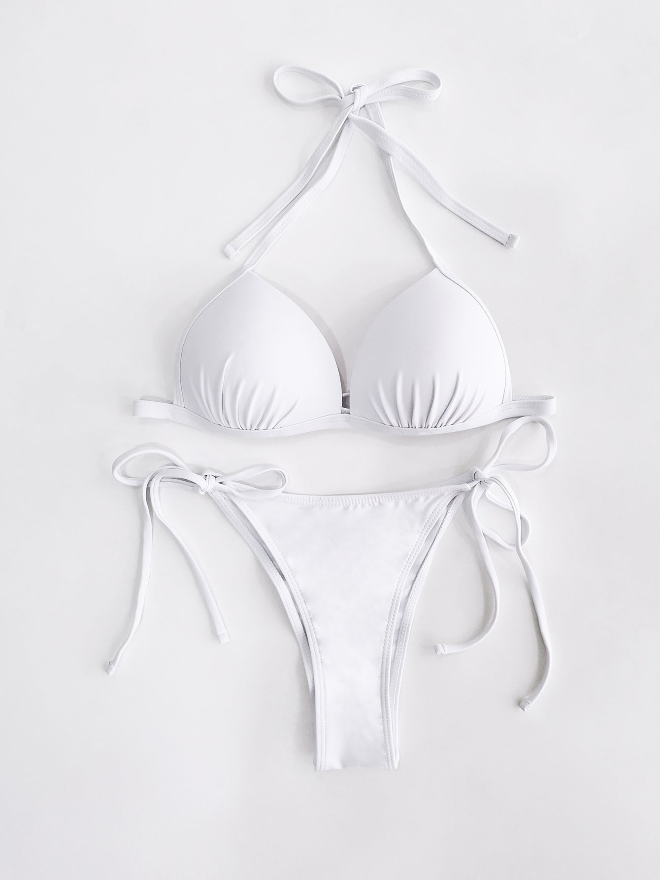 Bikini push-up froncé | Bikini triangle sexy pour femme