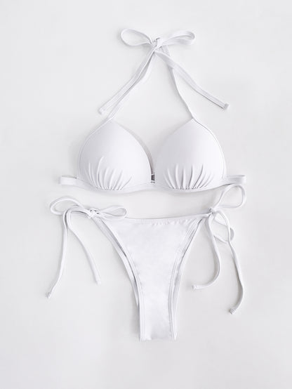 Bikini push-up froncé | Bikini triangle sexy pour femme
