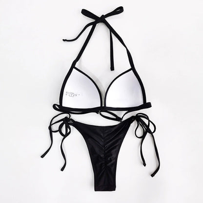 Bikini push-up froncé | Bikini triangle sexy pour femme